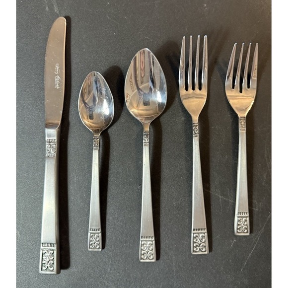 Iriaco Andante Other - Vintage Iriaco Andante Stainless Flatware Japan Mid Century Modern‎ Set 5 Pc